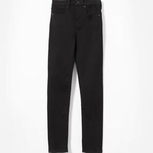 Everlane Authentic Stretch High Rise Skinny Jean Black 24 Ankle
